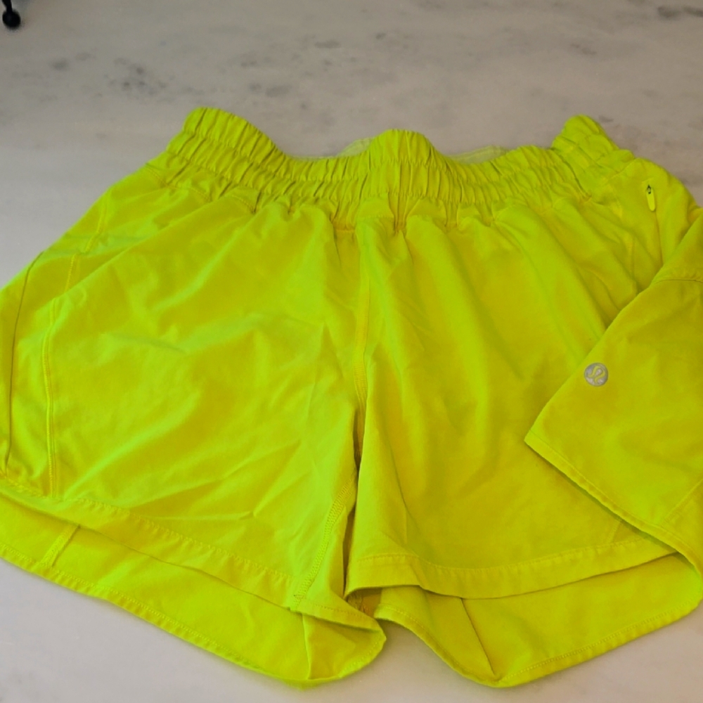 lululemon athletica Neon Yellow Women's Athletic Shorts
